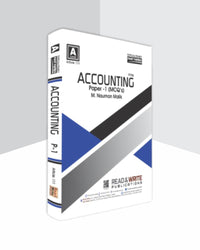 Accounting AS-Level (MCQ's) Topical/Yearly Past Paper 1 - tariqbooks