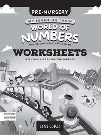  My Learning Train: World of Numbers Pre-Nursery Worksheet - Tariq Books