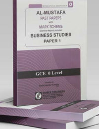 Al-Mustafa Past Papers with Mark Scheme Business Studies Paper 1 (GCE- O-Level) Tariq Book Store.