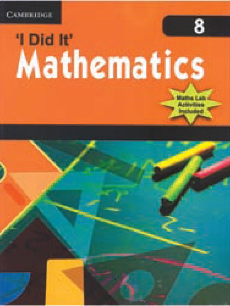 Did The Math Cambridge I Did it Math Book 8 – Tariq Books