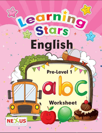 Learning Stars English Pre-Level 1 Worksheet - Tariq Books